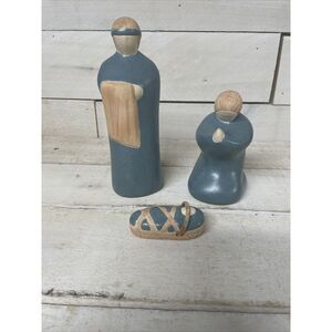 Jack Black 1987  Pottery Rare 3 Piece Nativity Mary Joseph Baby Jesus Fast Ship